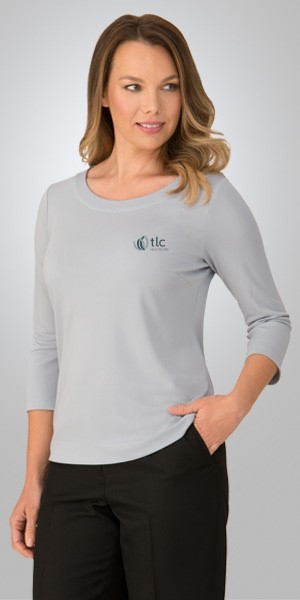 Ladies Top - Smart Knit 3/4 Sleeve By Total Image Group TLC Uniform